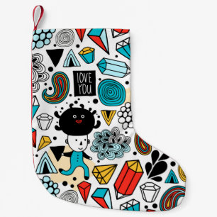 Calcetín Navideño Pequeño Cabeza loca