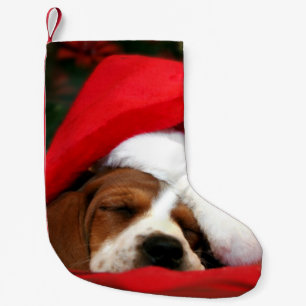 Calcetín Navideño Pequeño Cachorro pacífico