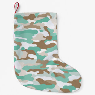 Calcetín Navideño Pequeño Camuflaje costero