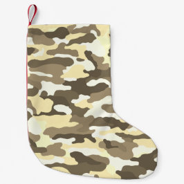 Calcetín Navideño Pequeño Camuflaje del desierto