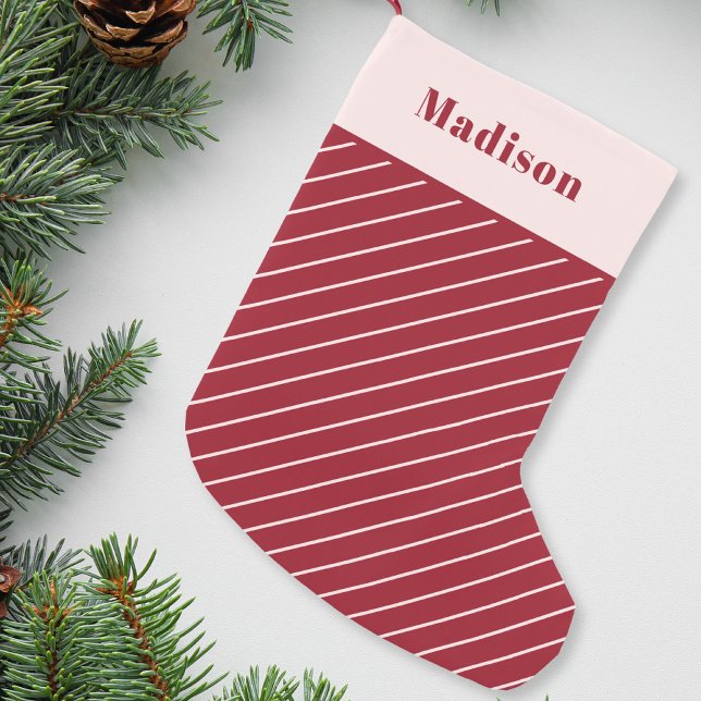 Calcetín Navideño Pequeño Candy Cane personalizado (Subido por el creador)