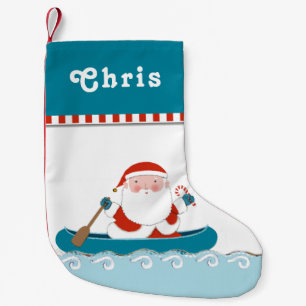 Calcetín Navideño Pequeño Canoa de Camping