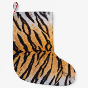 Calcetín Navideño Pequeño Captura de pantalla del verdadero tigre indochino 