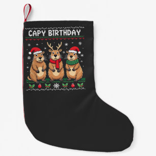 Calcetín Navideño Pequeño Capy Birthday Navidades feos suéter Capybara