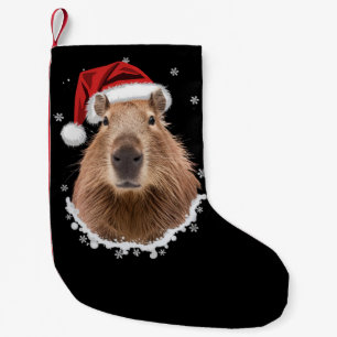 Calcetín Navideño Pequeño Capybara Divertida Navidad 
