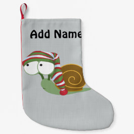 Calcetín Navideño Pequeño Caracol de invierno