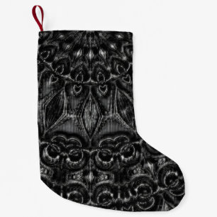 Calcetín Navideño Pequeño Carbón Mandala