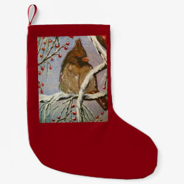 Calcetín Navideño Pequeño Cardinal Female Stocking
