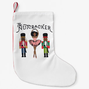Calcetín Navideño Pequeño Cascanueces negro de Boca Raton divertido Navidad