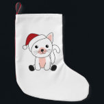 Calcetín Navideño Pequeño Cat Christmas Snow Winter Animals Cats Adult Cloth<br><div class="desc">The cat for Christmas with fairy lights. Funny animals with gifts and snow to the holidays. Also funny for Christmas in July. Cats are sweet animals and perfect for Christmas.</div>