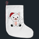 Calcetín Navideño Pequeño Cat Christmas Snow Winter Animals Cats Adult Cloth<br><div class="desc">The cat for Christmas with fairy lights. Funny animals with gifts and snow to the holidays. Also funny for Christmas in July. Cats are sweet animals and perfect for Christmas.</div>