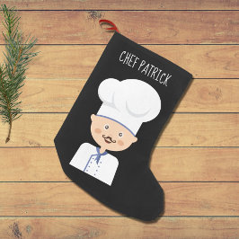 Calcetín Navideño Pequeño Chef culinario - Personalizado Cook