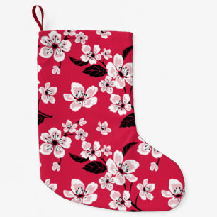 CALCETÍN NAVIDEÑO PEQUEÑO CHERRY BLOSSOM - SAKURA (ROJO)