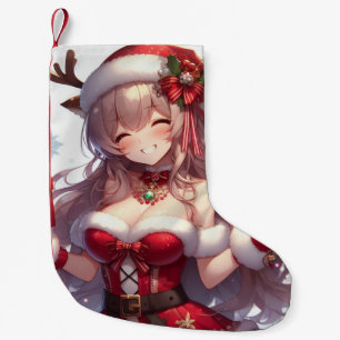 Calcetín Navideño Pequeño Chica de Navidades de anime