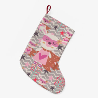 Calcetín Navideño Pequeño Chica Superhéroe Bunny