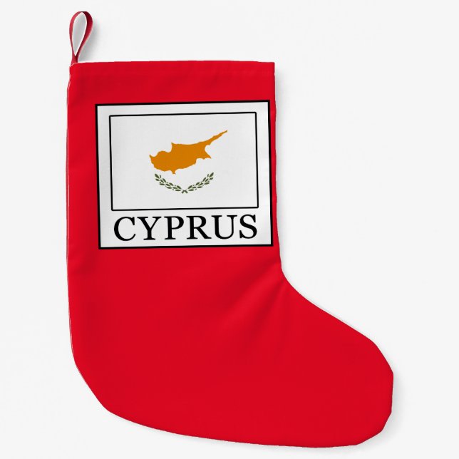Calcetín Navideño Pequeño Chipre (Anverso)