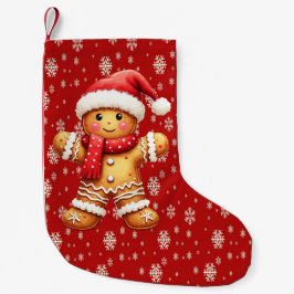 Calcetín Navideño Pequeño Christmas Gingerbread Stocking