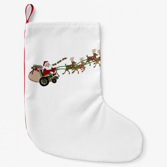 Calcetín Navideño Pequeño Christmas Stocking - Wheelchair Santa (Anverso)