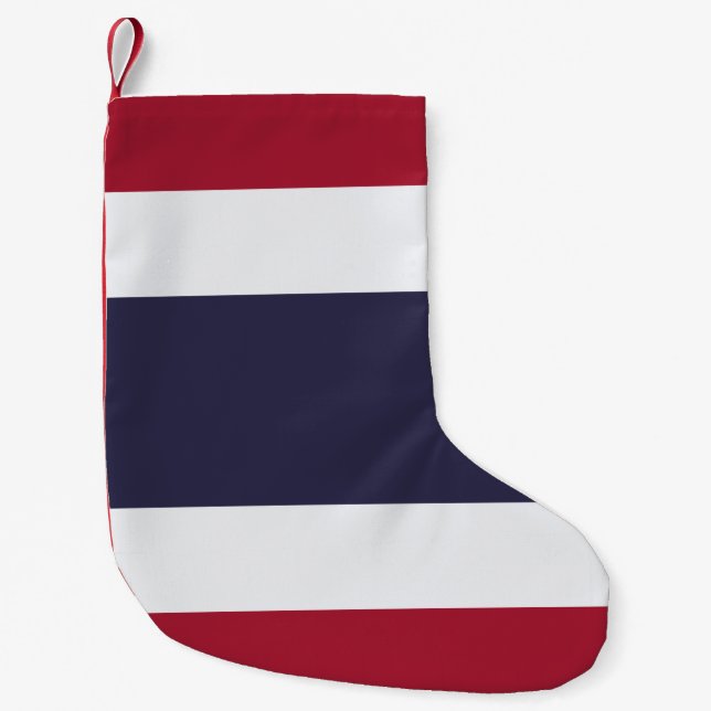 Calcetín Navideño Pequeño Christmas Stockings with Flag of Thailand (Anverso)
