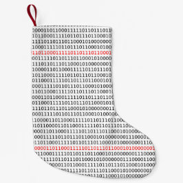 Calcetín Navideño Pequeño Cibernación binaria de ciencias de la computación