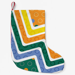 Calcetín Navideño Pequeño Cifras geométricas 3