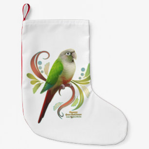 Calcetín Navideño Pequeño Cinnamon Green Cheek Conure