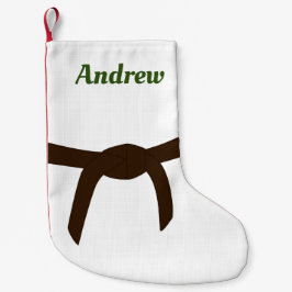 Calcetín Navideño Pequeño Cinturón marcial de artes marciales