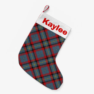 Calcetín Navideño Pequeño Clan de Charm Holiday MacNamara Tartan
