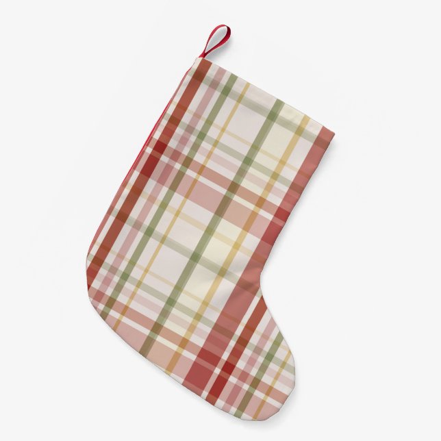 Calcetín Navideño Pequeño Clan Stewart Tartan (Frente (Colgado))