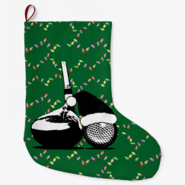 Calcetín Navideño Pequeño Club de golf y bolas para navidades