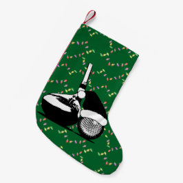 Calcetín Navideño Pequeño Club de golf y bolas para navidades