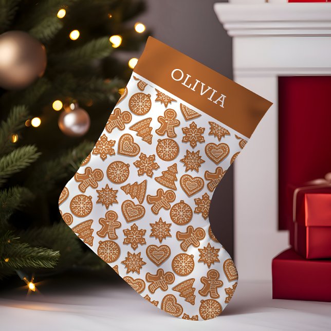 Calcetín Navideño Pequeño Cocinas de pan de jengibre personalizadas (Subido por el creador)