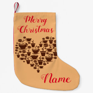 Calcetín Navideño Pequeño Coffee Lover Heart Thunder_Cove