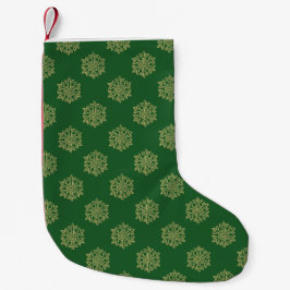 Calcetín Navideño Pequeño Colección de Navidades simples - Copo de nieve