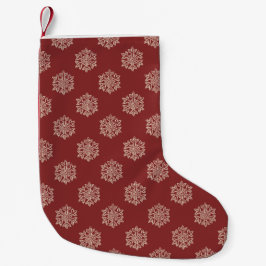 Calcetín Navideño Pequeño Colección de Navidades simples - Copo de nieve