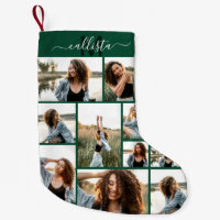 Collage de fotos personalizado Monograma Nombre in
