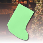 Calcetín Navideño Pequeño Color sólido de la tinta de color pastel | Clásica<br><div class="desc">Color sólido de la tinta de color pastel | Clásica | Elegante | Trendy | Elegante | Regalo</div>