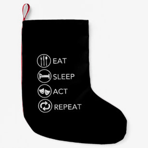 Calcetín Navideño Pequeño Coma los nuevos actores que actúen como regalo de
