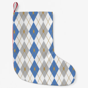 Calcetín Navideño Pequeño Combinación de colores Rhombus 2