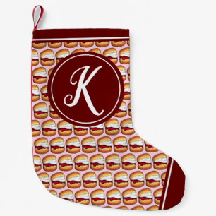 Calcetín Navideño Pequeño Comida británica de panadería de alta crema para t