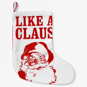 Calcetín Navideño Pequeño "COMO almacenamiento del navidad de un CLAUS"