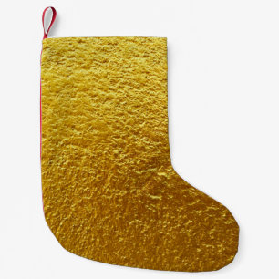 Calcetín Navideño Pequeño Concepto de textura de pared de oro abstracto, ant