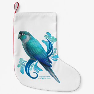 Calcetín Navideño Pequeño Conejo turquesa