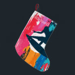 Calcetín Navideño Pequeño cool Beach surf add name<br><div class="desc">cool Beach surf añadir nombre Pequeños Navidades Stocking</div>