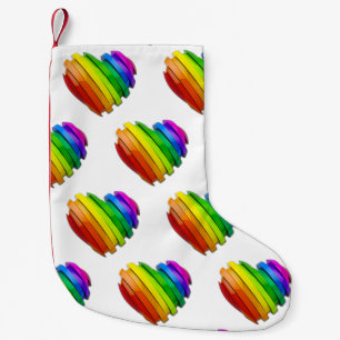 Calcetín Navideño Pequeño Corazón tridimensional escultural de SlipperyJoe b