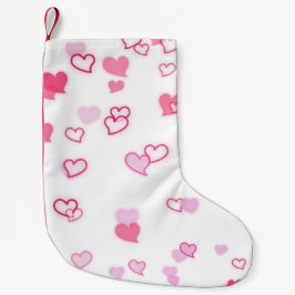 Calcetín Navideño Pequeño Corazones