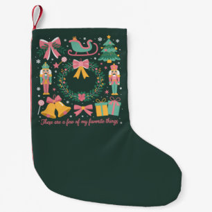Calcetín Navideño Pequeño Cosas Favoritas De Navidad Coquette Cascanueces Ro