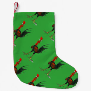 Calcetín Navideño Pequeño Crazy Rooster