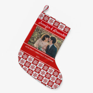 Calcetín Navideño Pequeño Crea tu primera navidad juntos.