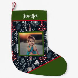 Calcetín Navideño Pequeño Crea tu propio navidad de fotos completo personal